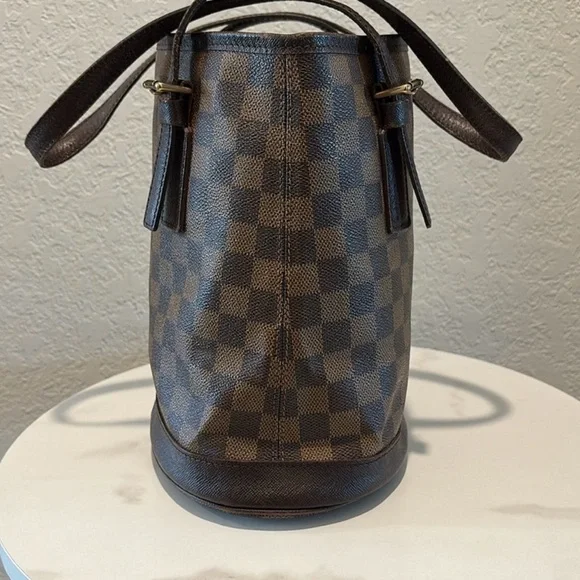 Louis Vuitton Brown Ebene Bucket Tote Bag - Picture 4 of 14